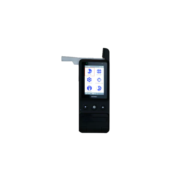 Breathalyser device front